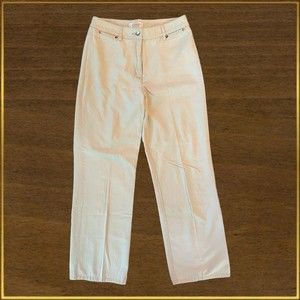 TALBOTS Petites Pants Womens Size 2 Beige 100% Cotton